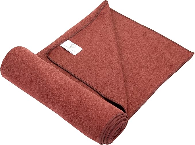 Yoga Mat Towel - Double Sided Microfiber Yoga Towel - Sweat Absorbent Non Slip Hot Yoga Towel - Lightweight, Quick Drying Pilates Towel - 73" x 26", Sedona