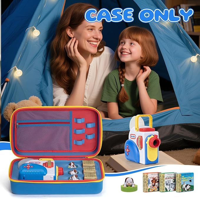 Case for Little Tikes Story Dream Machine Books Starter Set,Hard Carrying Case for Little Tikes for Storytime Audio Play Real for Littles Character Collection Travel Toy Protective Container-CASE ONLY