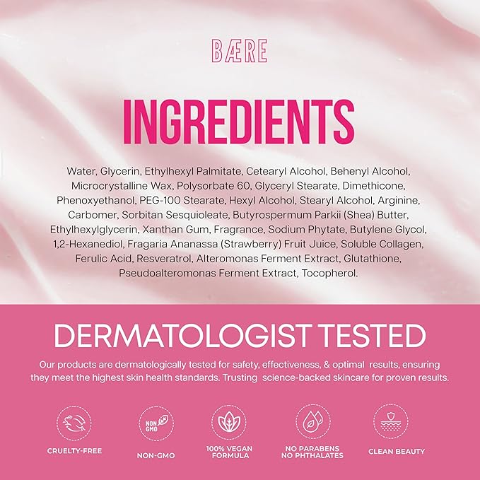 Collagen Body Butter with Strawberry Milk – Dermatologist Tested, Anti Aging Korean Skin Care – Deep Moisture For Soft Dewy Skin & Smooth Texture – Vegan Clean Beauty Body Moisturizer – 7 Fl Oz