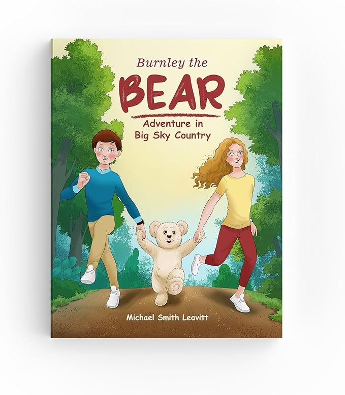 Burnley The Teddy Bear Stuffed Animal Including Interactive Storybook, Book with Stuffed Animal Set with Teddy Bear Plush & Beautifully Illustrated Childrens Book for (Ages 3-8)