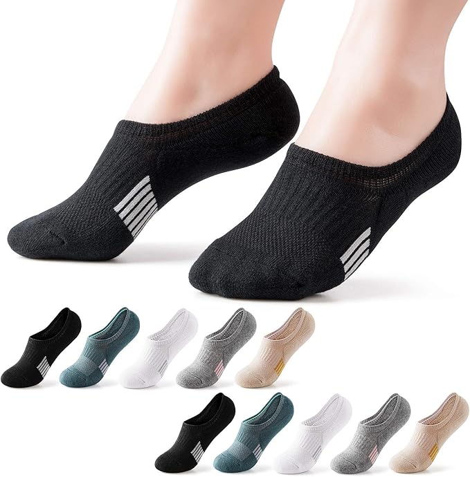 Gonii Womens No Show Socks Athletic Ankle Socks Cushioned Running Low Cut 5-8 Pairs