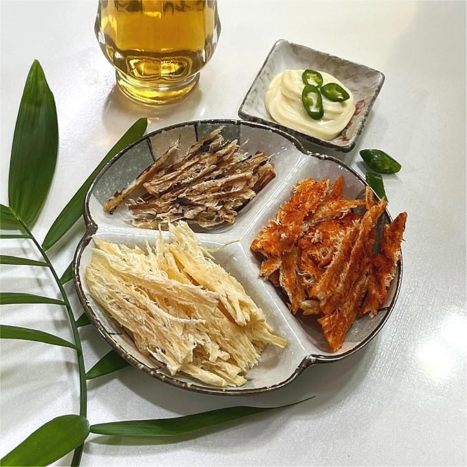 JOKUNA - Korean dried squid - Soft and chewy texture squid (Spicy, Butter, Roasted) (Mix - 2 pack)