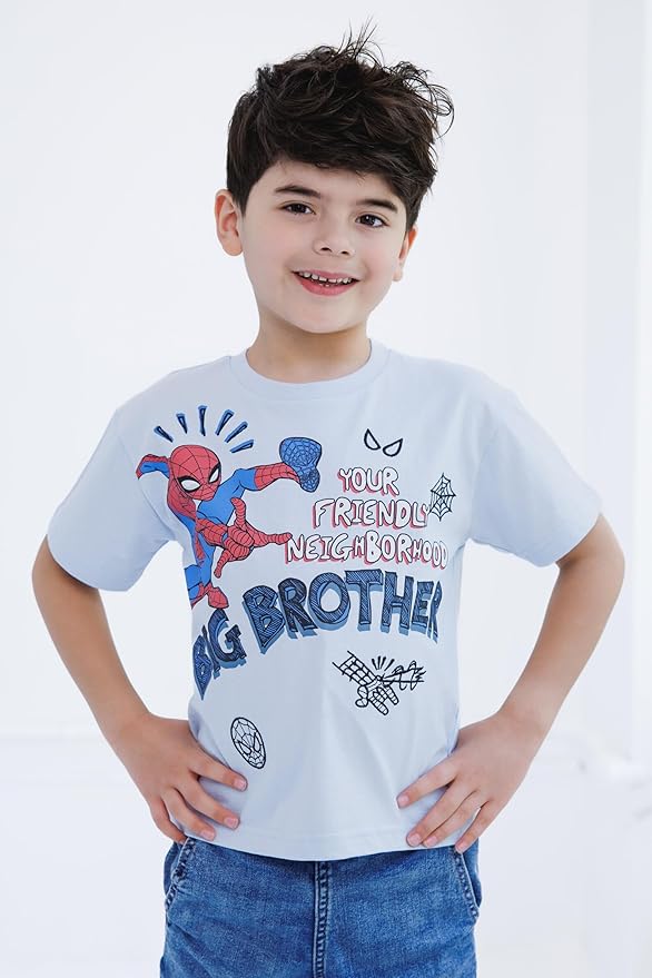 Marvel Spidey and His Amazing Friends Birthday T-Shirt Toddler to Big Kid Sizes (2T - 10-12)