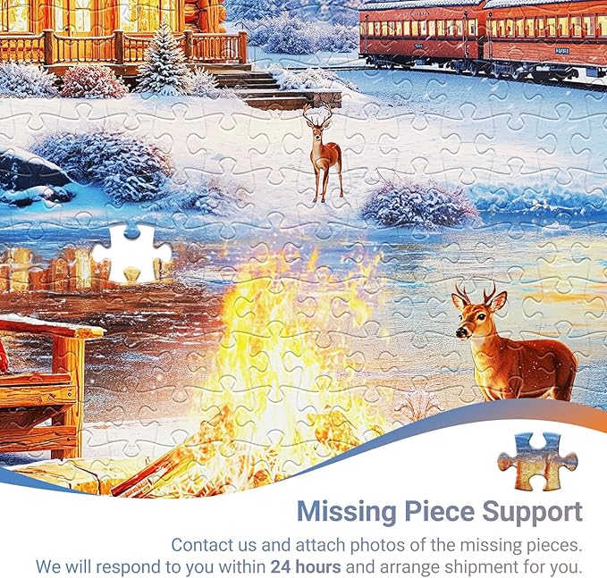 Aurora Over Snowscape Puzzles for Adults 1000 Pieces, Impossible Hard Difficult Challenging Jigsaw Puzzle 1000 Pieces, Christmas Birthday Gifts Home Decor for Adults/Friends/Family
