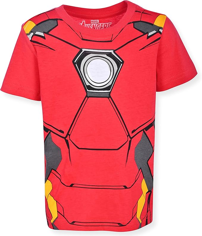 Marvel Boys' Marvel Avengers Boy's 4-Pack Superhero Short Sleeve Tee Shirt Set