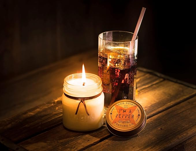 I'm a Pepper Scented 8 Oz Soy Aromatherapy Candle w/Jar - Four Points Trading Co.
