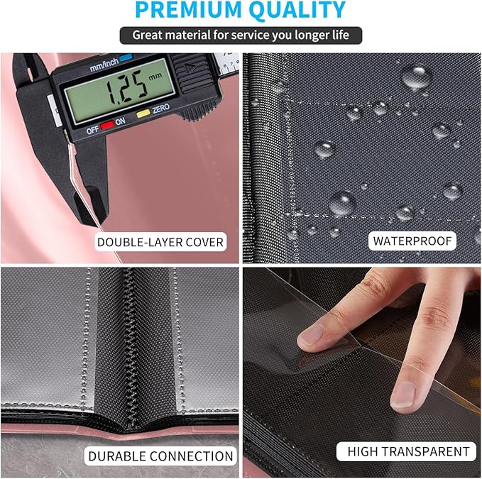 Card Binder, 360 Pockets Upgraded Trading Card Binders, Cards Collection Binder 9 Pocket, Side Loading Yugioh Binder Book Holder for MTG, TCG, Sport, Football, Baseball Collector Cards - Pink