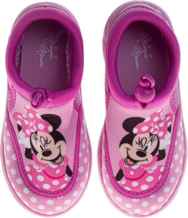 Girls Character Water Shoes Frozen Minnie Mouse Paw Patrol Moana Sesame Street & Little Mermaid Slip-On Aqua Socks Quick Dry Beach Pool Shoes Sizes: 3-4 Infant 5-10 Toddler 11-12 Little Kid