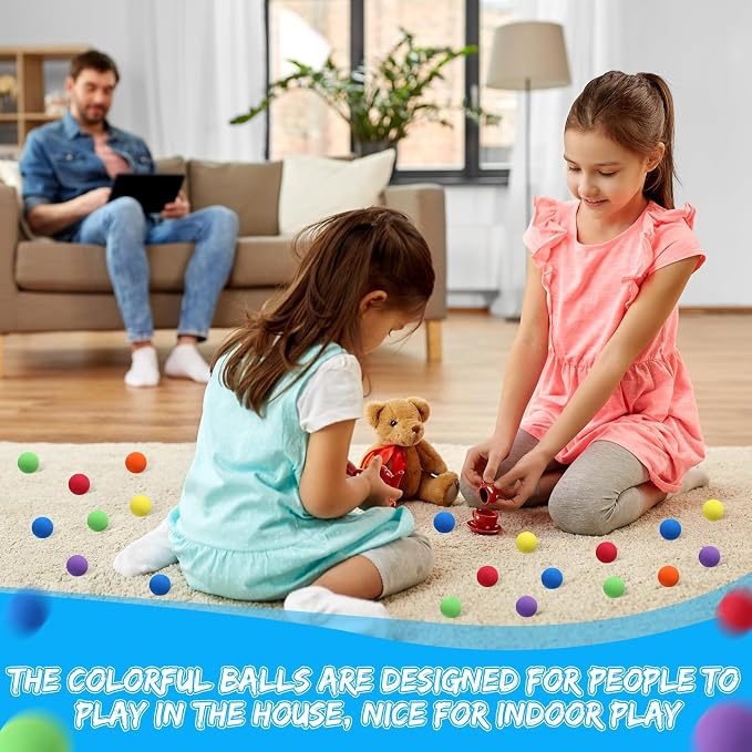 Mini Soft Foam Balls Assorted Play Balls Lightweight for Crafts, Birthday Party Favors and Gifts