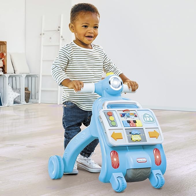 Little Tikes Learn & Play Learning Lane Activity Walker, Sit-to Stand, Walking, Sounds, Learning, Sound Effects, Gift & Travel Toy for Babies Infants Toddlers Girls Boys 9+ Months