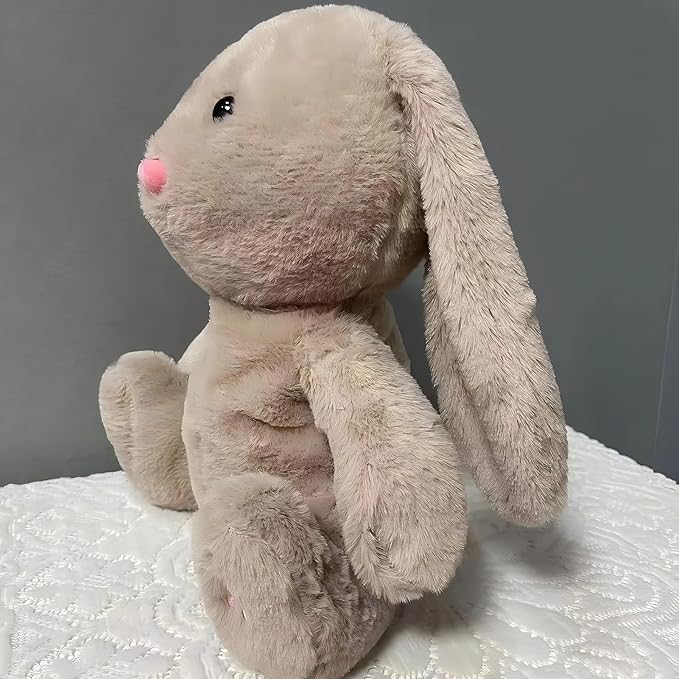 Breathing Stuffed Animal, Soothing Breathing Stuffed Animal Rabbit for Anxiety Adults and Kids Breathing Lights and Sound Machine with Realistic Breathing Easter My Bunny Toy