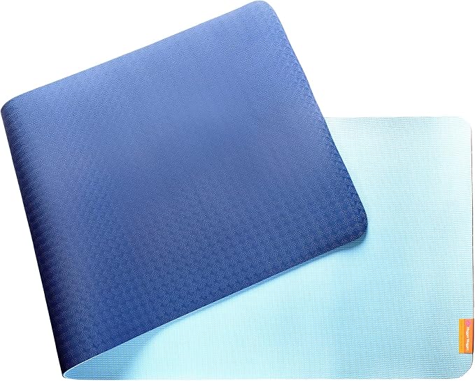 Hugger Mugger Earth Elements 5 mm Yoga Mat - Grippy Texture, Reversible, Cushion, Non-toxic Biodegradeable Material, Lightweight