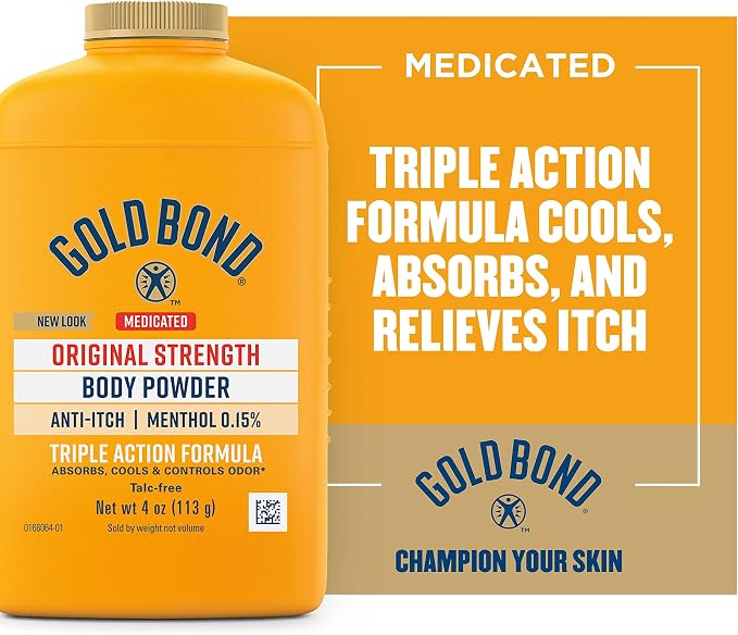 Gold Bond Medicated Body Powder, Original Strength, 4 oz