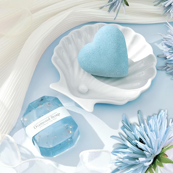 Get Well Soon Gifts Baskets for Women Birthday Unique with Blanket | Luxury Ocean Spa Self Care Package, Christmas Thinking of You Inspirational Relaxing Gift Set for Woman