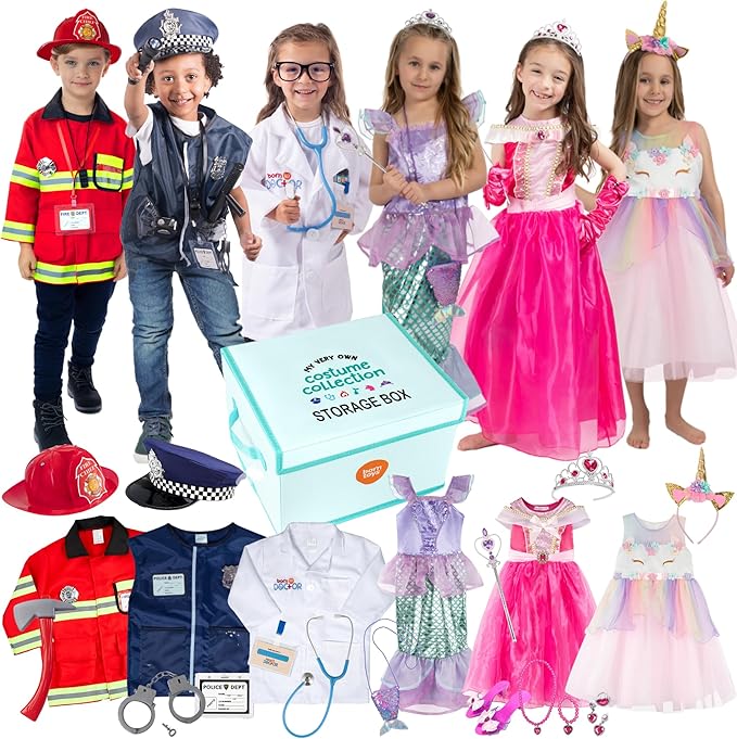 Born Toys Toddler Dress Up Clothes for Little Girls & Boys Ages 3-7, Pretend Play Toys