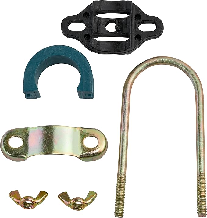 Upper Bounce Trampoline Enclosure Pole Connectors, Replacement Hardware Parts and Accessories, U-Shaped Safety Clamps, Fits up to 1.5" Diameter and 1.75” Legs, Set of 12