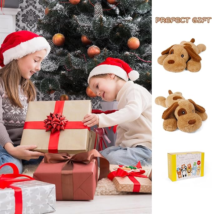 5lbs Dog Weighted Stuffed Animals, Weighted Dog Stuffed Animal 24in, Large Weighted Dogs Plush for Adults, Kids, Gifts for Girls and Boys, Plush Toy Pillows