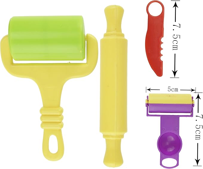 Kare & Kind® Set of 24pcs Smart Dough Tools Kit with Models and Molds, (Retail Packaging) (Animals)