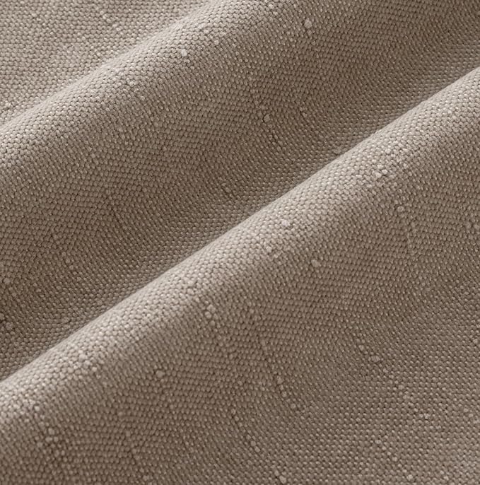 MIULEE 12x20 Inch Lumbar Textured Chenille Throw Pillow Covers Light Taupe | Pack of 2 Decorative Soft Throw Pillows, Solid Textured Cushion Covers, Modern Home Decor for Couch Sofa Bedroom Living Room