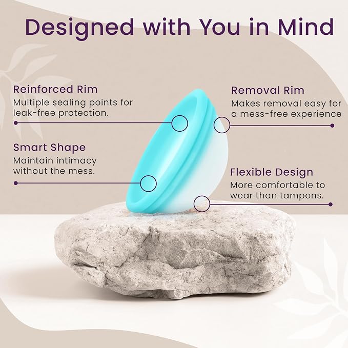 Ecoblossom Menstrual Original Disc - Set of 2 Reusable Period Discs Regular (Small Disc (Pack of 2))