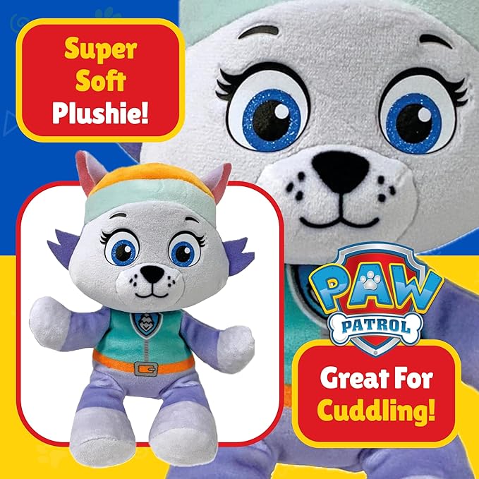 Ty - Paw Patrol Collection, Everest, All The Heroes of The Puppy Team in Floppy Version, Soft Plush to Collect, Gift Idea for Young and Old - 20 cm - T44015