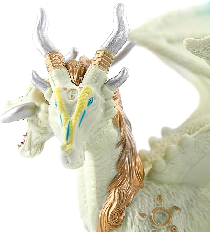 RECUR Bright Dragon Action Figurine, White Dragon Toys for Boys Girls Kids, RPG Figures Miniatures for Tabletop Display & Roleplaying, Collectors Toy Age 3 +