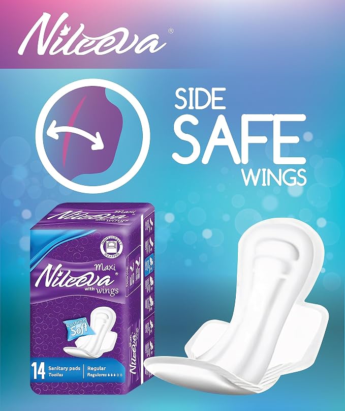 Care Maxi Sanitary Napkins with Wings – Ultra Soft, Super Absorbency & Individually Wrapped Super Value Bulk Pack (14 Pads/Pack X 36 Packs = 504 Pads)