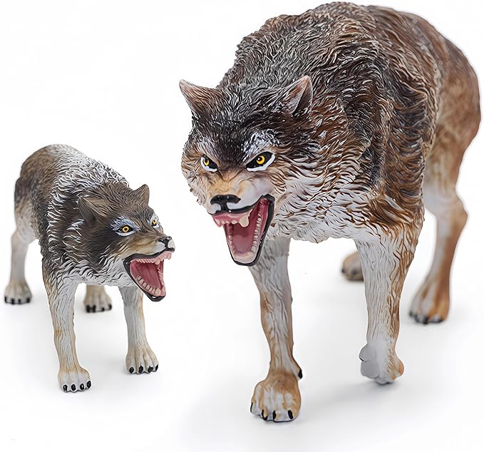 Gemini&Genius Direwolfs Animals Action Figure Toys for Kids