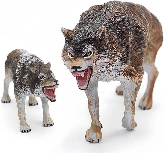 Gemini&Genius Direwolfs Animals Action Figure Toys for Kids