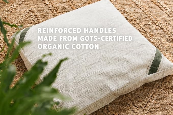 Avocado Organic Yoga Meditation Pillow, GOTS Certified Organic Cotton Cover, Natural Buckwheat Fill