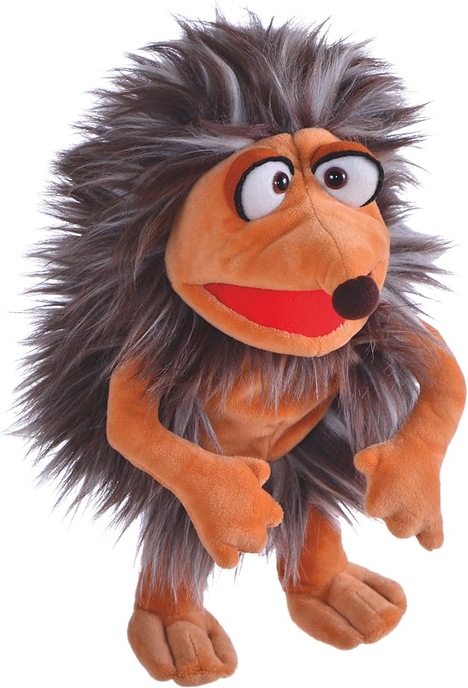 Living Puppets - Pik The 12-Inch Brown Hedgehog, Plush Hand Puppet for Boys and Girls