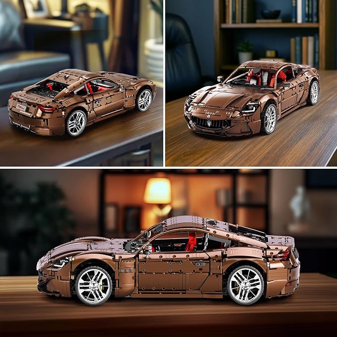 Sports Car Building Blocks Set for Adults, Remote Control 1:8 Racing Car Vehicle Toy Model Building Kit for Kids, 11009, Creative Gifts for Boys Girls Adults 14+ (5480PCS)