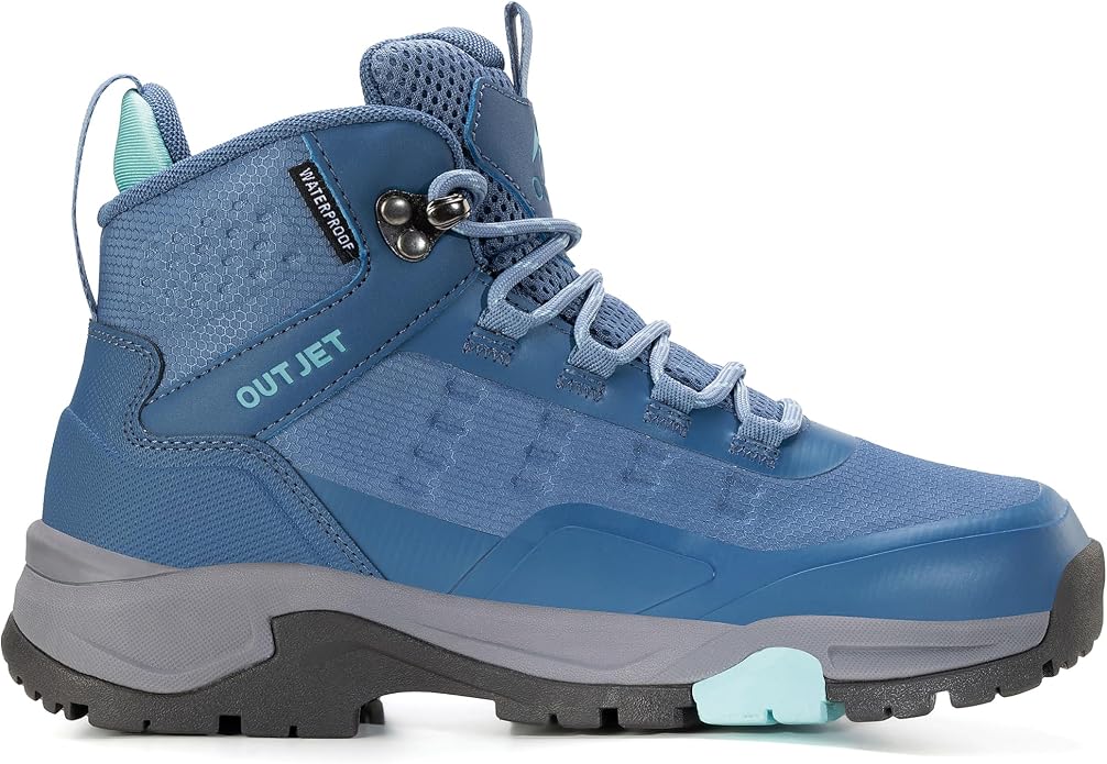 Women's Waterproof Hiking Boots Lightweight Comfortable Non-Slip Outdoor Walking Trekking Trails Boot