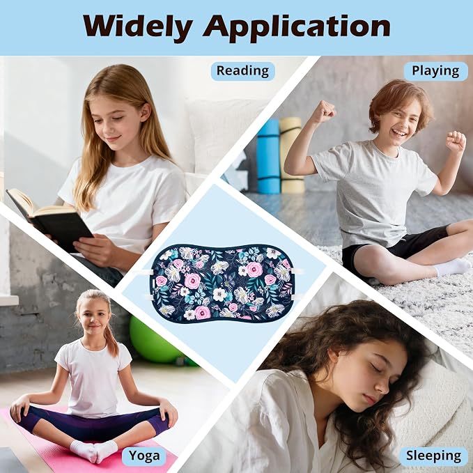wegreeco Kids Castor Oil Pack Wrap, Reusable Kids Castor Oil Packs for Liver Stomach, Machine Washable Anti Oil Leak 1Pc with Adjustable Strap Rose (Oil Not Included)