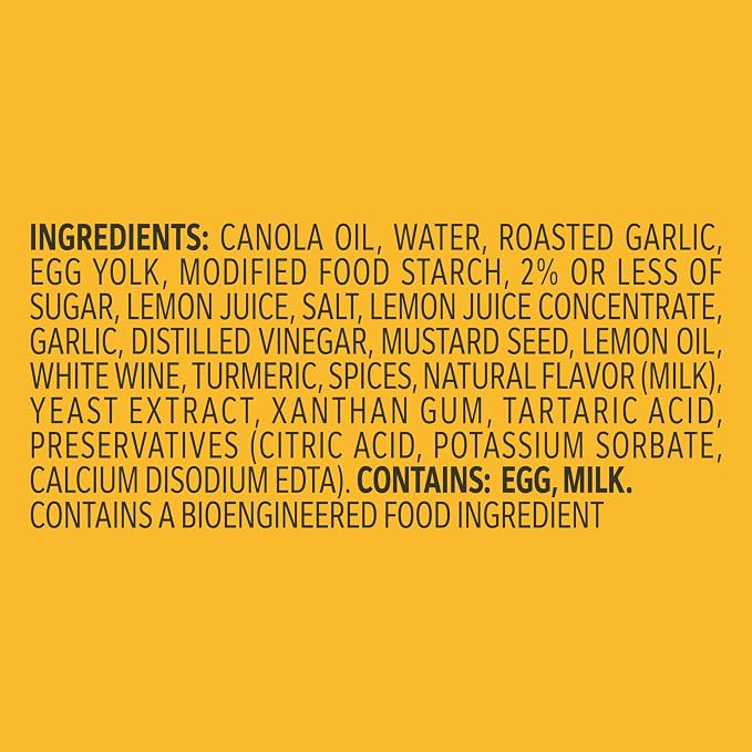 Minor's Kitchen Lemon Garlic Aioli 13 oz | Garlic sauce; condiments and sauces; dips and spreads; 13 oz