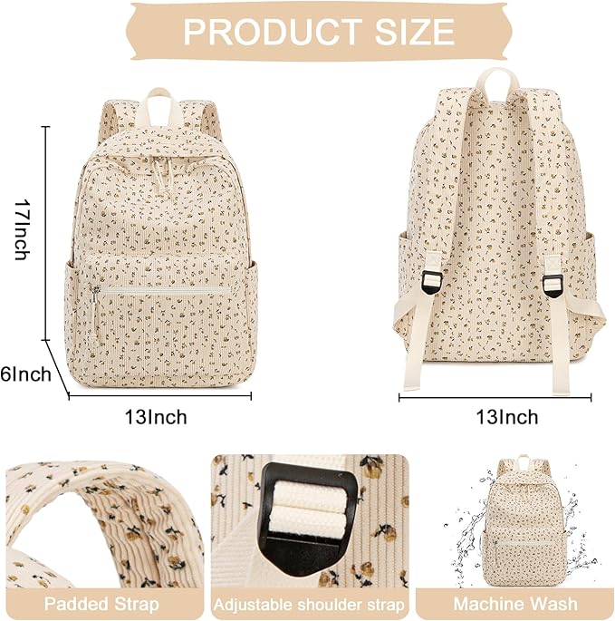 LOIDOU Backpack for School Teen Girls Boys Bookbag Casual Daypack Backpacks Lightweight for Middle School College Student