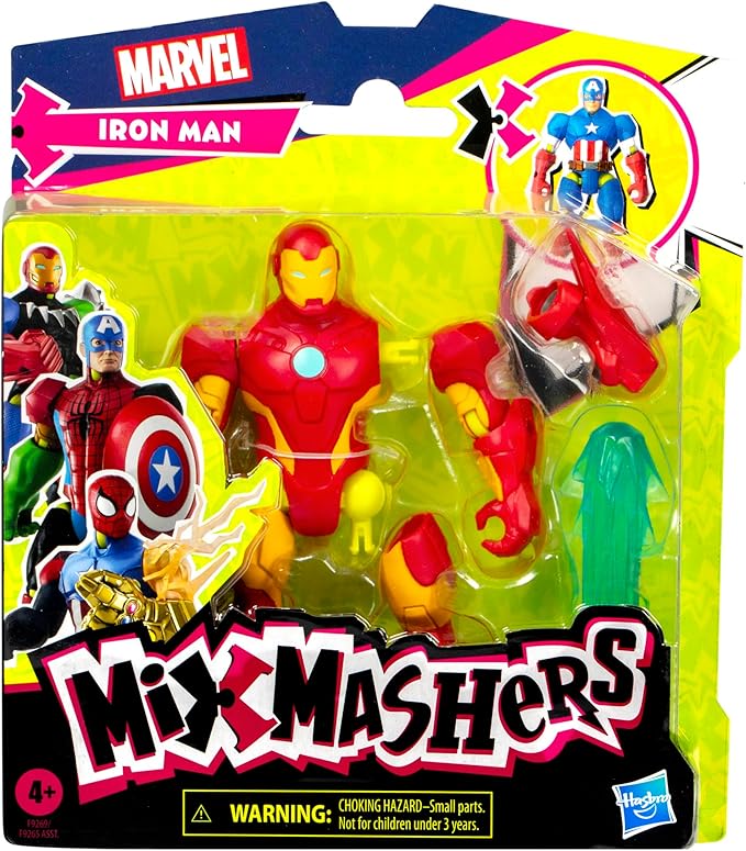 Avengers MixMashers Marvel Iron Man Custom Avengers Mix-and-Match Action Figure & Accessories, 5-Inch-Scale (12 cm) Super Hero Toys for Kids Ages 4+