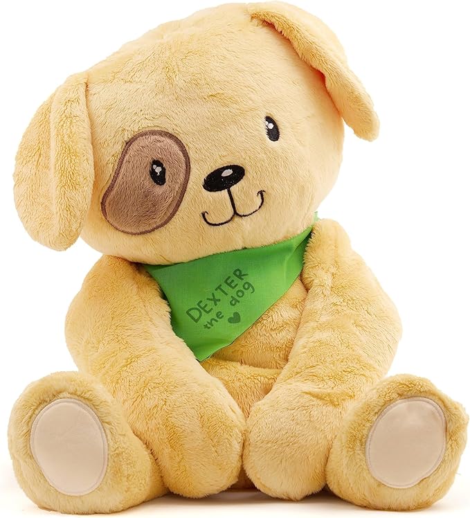 Lilly's Love Weighted Stuffed Animal, 5lb | Sensory Plush for Kids & Adults | Machine Washable Plushie w/Removable Inner | Calming Weighted Stuffed Animal for Anxiety, Dexter The Dog
