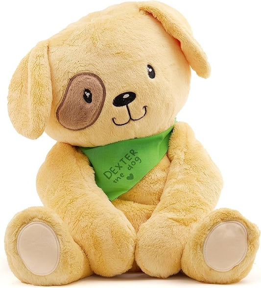 Lilly's Love Weighted Stuffed Animal, 5lb | Sensory Plush for Kids & Adults | Machine Washable Plushie w/Removable Inner | Calming Weighted Stuffed Animal for Anxiety, Dexter The Dog