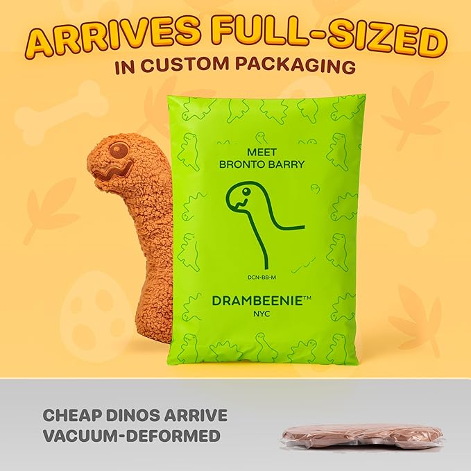 Large Dino Nugget Pillow, Premium Chicken Nugget Dinosaur Stuffed Animal Plush – Ultra Soft 16 inch Fun Dinosaur Toys Throw Pillows for Kids, Boys & Girls (Bronto Barry)