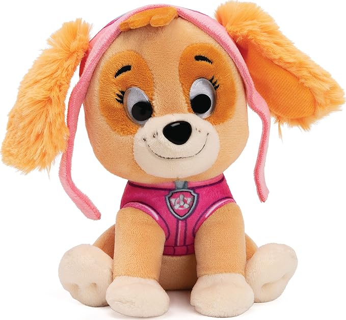 LA PAT’ PATROUILLE - PELUCHE GUND 15CM PAW PATROL - Peluche Chiot Pat' Patrouille Taille 15cm - Lavable En Surface - Jouet Premier Age - 6061061 - Jouet Bébé 12Mois et + - Modèle Aléatoire une pièce