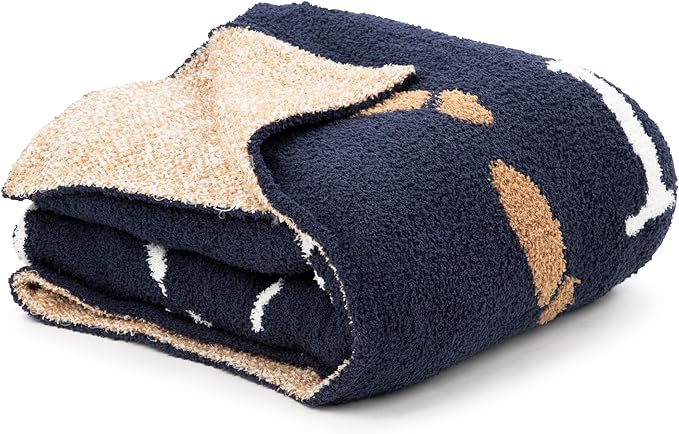 Jay Franco Plush Throw Blanket – Soft & Fuzzy 50x60 Inch Throw for Couch or Bed – Cozy Home Décor for Living Room & Bedroom, Dark Blue - Harry Potter
