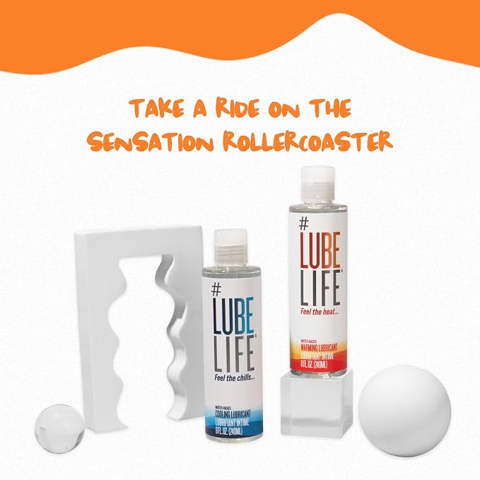 LUBELIFE Water-Based Warming Lubricant, Personal Warming Lube for Men, Women and Couples, Non-Staining, 4 Fl Oz