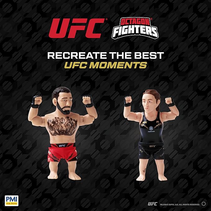 UFC 4.5-Inch Articulated Action Figure – Alexa Grasso with Accessories | Official UFC Collectible by PMI | 1 Pack Window Box | 4 Fighters to Collect