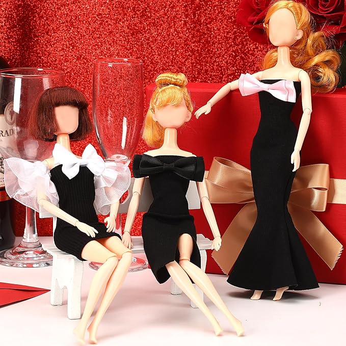 UPINS 4 Pcs Doll Clothes Girls Doll Accessories for 11.5 Inch Doll Include Summer Dress Regular Outfit Doll Clothing Girl Birthday Gift
