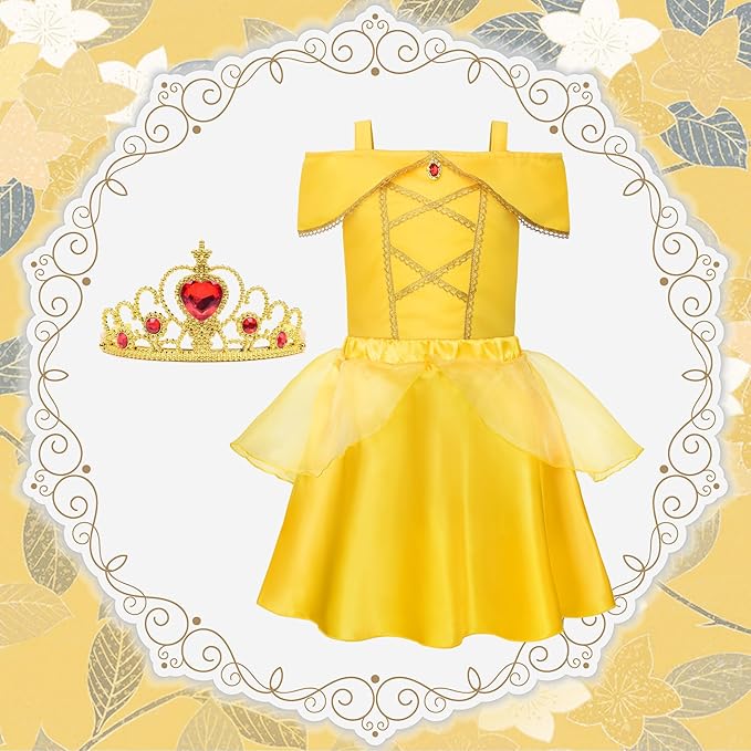 ReliBeauty Princess Dress up for Girls 3-8