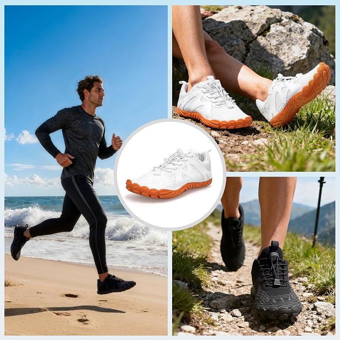 ELETON Barefoot Shoes Women Men Footwear, Wide Toe Box Hiking Zero Drop Non-Slip Quick-Dry River Boat Pool Beach Water Shoes, Lightweight Swimming Running Walking Sneakers Unisex