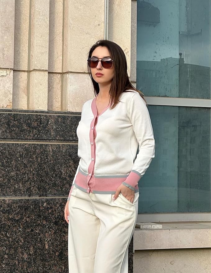 GRACE KARIN Cardigan Sweaters for Women Lightweight Long Sleeve Cropped Cardigan Summer Fall Fashion Clothing Outfits Shrug