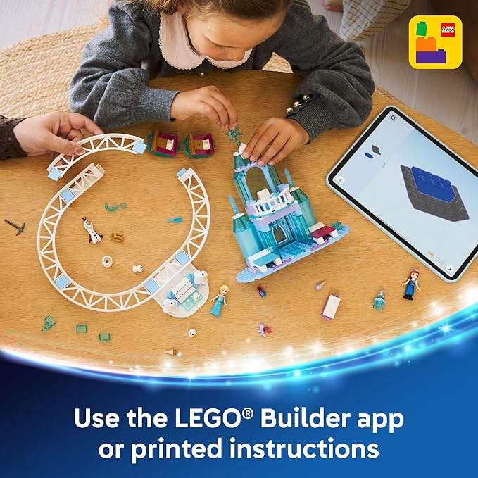 LEGO Disney Frozen Elsa’s Ice Castle & Snow Ride Adventure Building Toy - Frozen Toys for Girls & Boys, Ages 4+ - Disney Gift for Kids - 43281