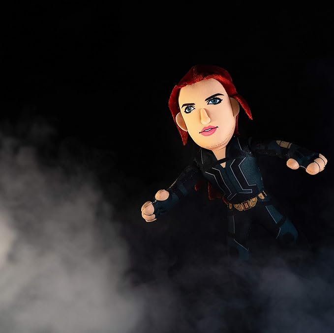 Bleacher Creatures Marvel Black Widow 10" Plush Figure - A Superhero for Play or Display